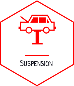 Suspension - vehicle repair Campbellfield red icon - somerton tyres: best tyres and mags campbellfield